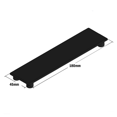 60-150-1 MODULAR SOLUTIONS POLYAMIDE PART END CAP 45MM X 180MM BLACK